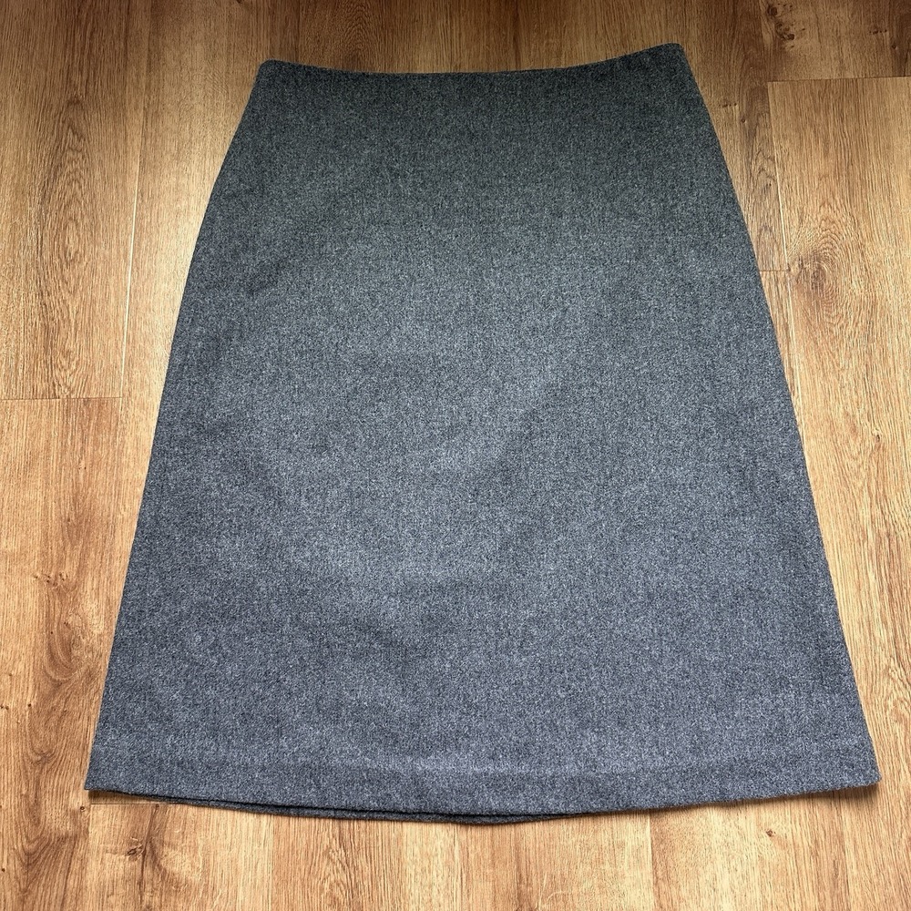 Gap‎ Women's 80% Wool Blend Gray Pencil Skirt Size 8